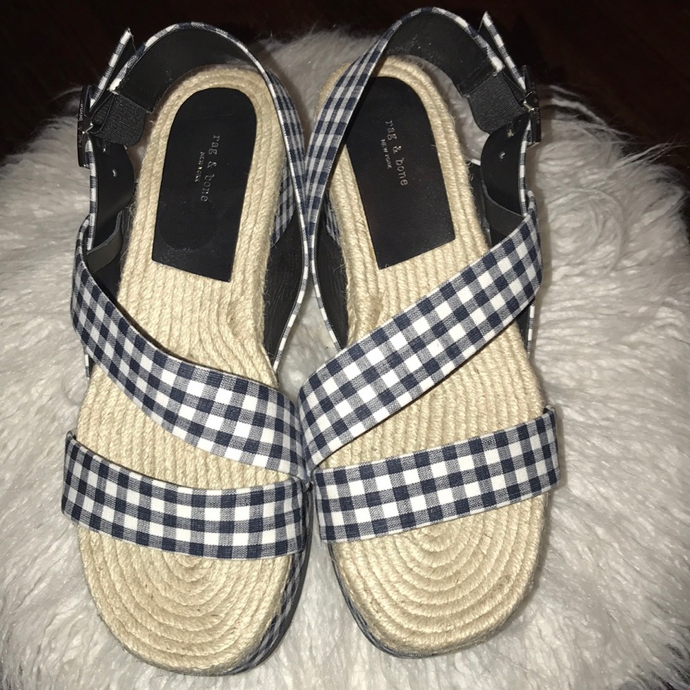 🔥Rag & Bone gingham platform sandals🔥 - Picture 2 of 8